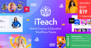 iTeach – WordPress-Vorlage für Online-Kurse und Bildung