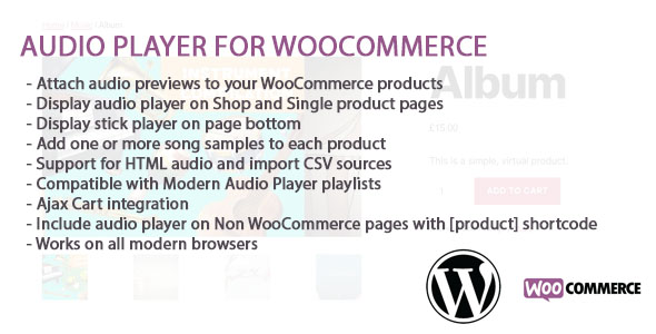 Anzeigen und Muster -Addon für Audio -Player für WooCommerce - 1