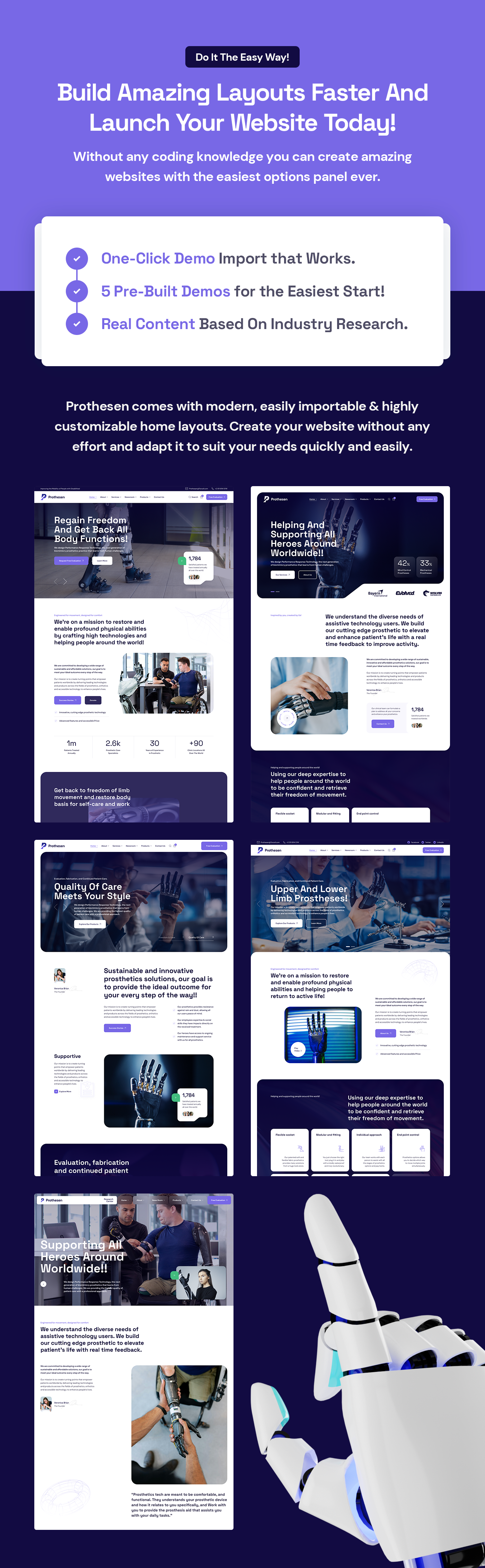 Prothesen – WordPress-Theme für Prothetik und Orthesenpflege – 5