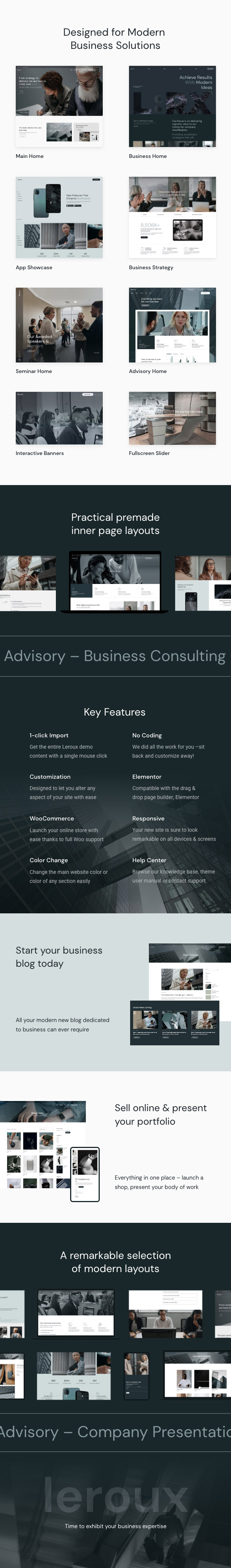 Leroux - Business Consulting WordPress Thema - 2
