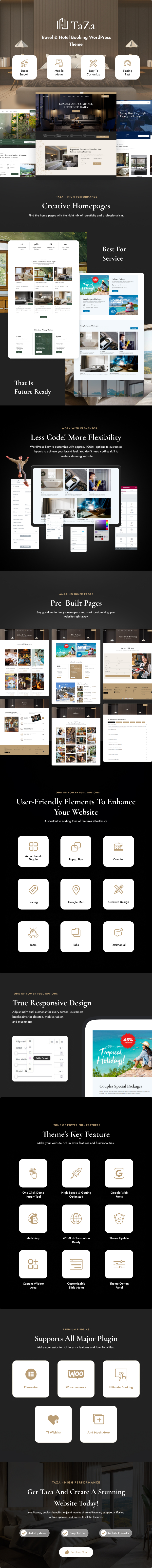 Taza - Reise- und Hotelbuchung WordPress -Thema - 1