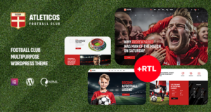 Atleticos - Fußball- und Fußball -Sportverein WordPress -Thema + RTL