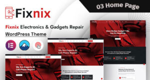 Fixnix – Elektronik & Gadgets Repair WordPress Vorlage Reparatur