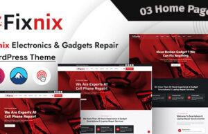 Fixnix – Elektronik & Gadgets Repair WordPress Vorlage Reparatur