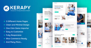 Kerapy – Chiropractor & Physiotherapy Wellness WordPress Template