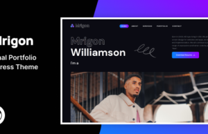 Mrigon – persönliches Portfolio WordPress -Thema