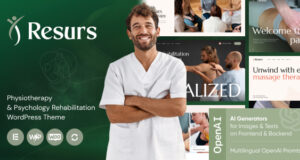 Resurs – Physiotherapie & Psychologie Rehabilitation WordPress Vorlage