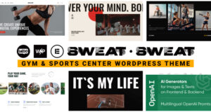 Schweiß – Fitnessstudio & Sportzentrum WordPress -Thema