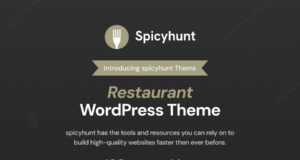 SpicyHunt - Restaurant WordPress Layout