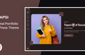 TAPSI – persönliches Portfolio WordPress -Thema