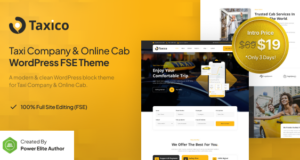 Taxico – Taxiunternehmen und Online -Taxi -Service FSE WordPress Thema