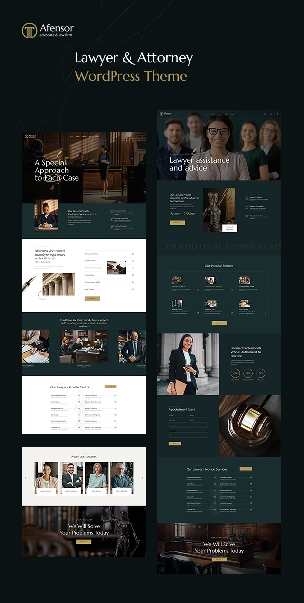 Avensor - Anwalt, Anwaltskanzlei und Anwalt WordPress Thema - 4