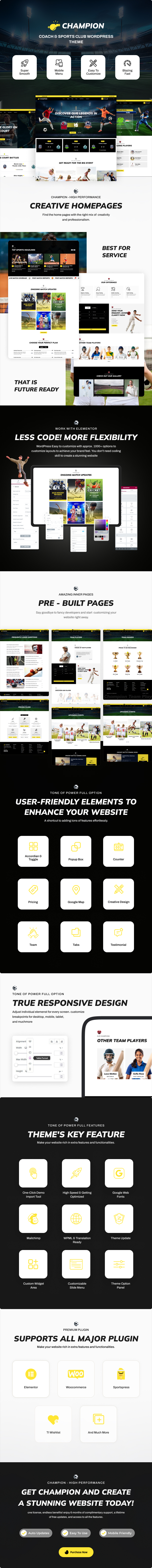 Champion - Coach & Sports Club WordPress Theme - 1