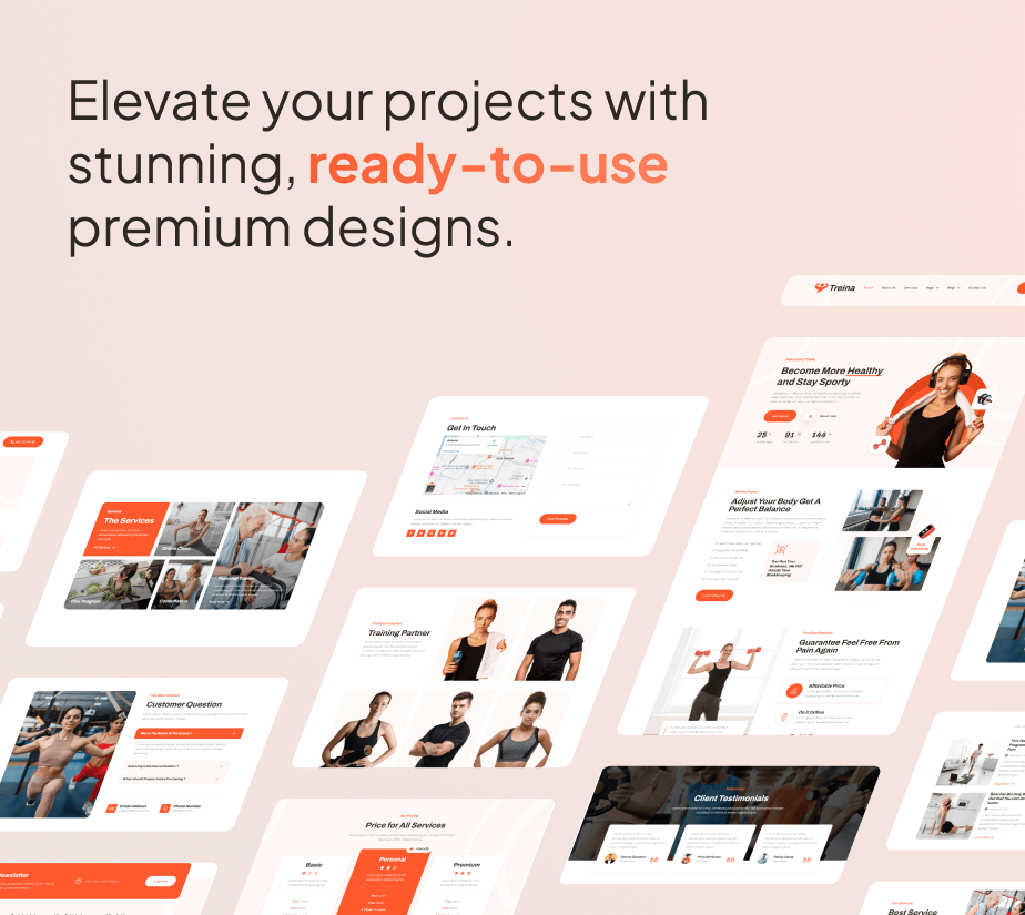Teina - Personal Trainer & Fitness FSE WordPress Thema - 5