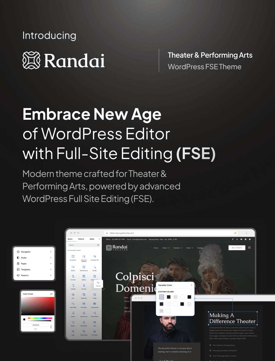 Randai - Theaterunterhaltung & darstellende Künste FSE WordPress Thema - 4