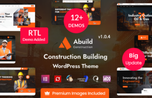 Abuild – Construction WordPress Template