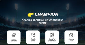 Champion - Coach & Sports Club WordPress -Thema