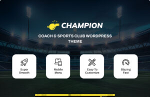 Champion – Coach & Sports Club WordPress -Thema