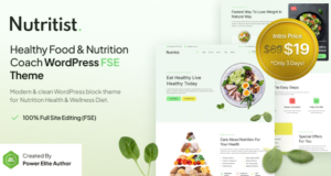 Ernährungswissenschaftler – gesunde Lebensmittel- und Ernährungstrainer FSE WordPress -Thema