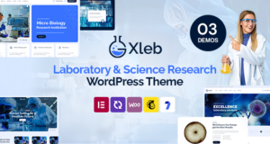 XLEB – Labor- und Wissenschaftsforschung WordPress -Thema