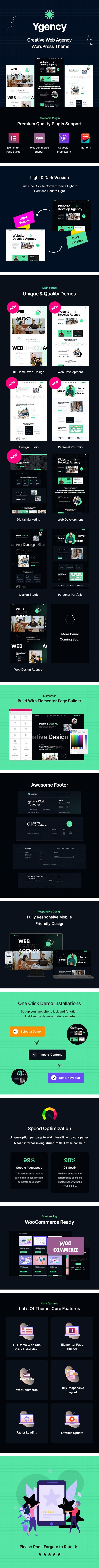 Ygency - Webdesign -Agentur WordPress -Thema - 1