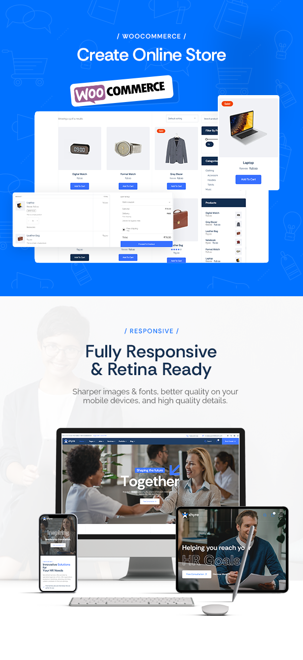 XHYRE WordPress -Thema