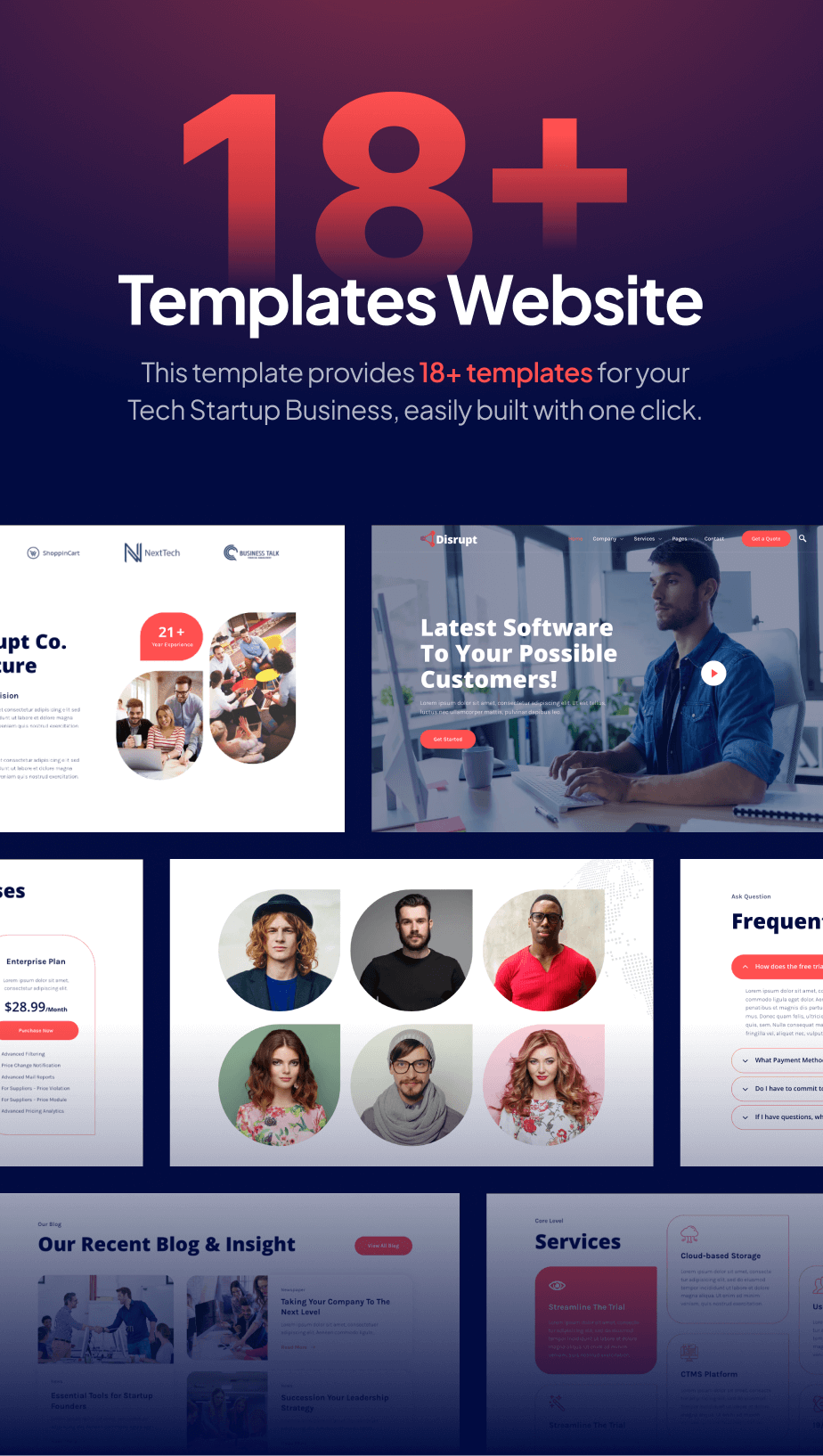 Disrupt - Tech Startup Business FSE WordPress Thema - 4