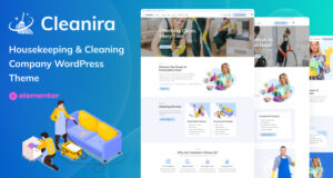 Cleanira – Housekeeping & Cleaning Company WordPress Thema