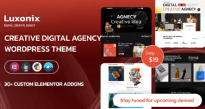 Luxonix – Creative Digital Agency WordPress Thema