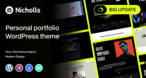 Nicholls – Mehrzweck persönliches Portfolio WordPress -Thema