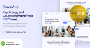 Resolace – Psychologie & Beratung FSE WordPress Thema