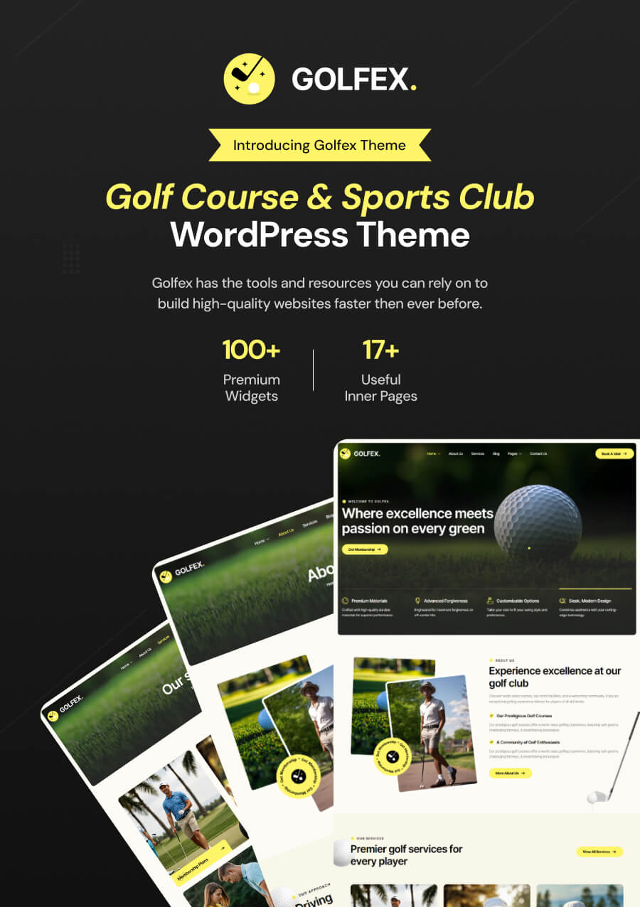 Golfex - Golfplatz und Sportclub WordPress -Thema - 3