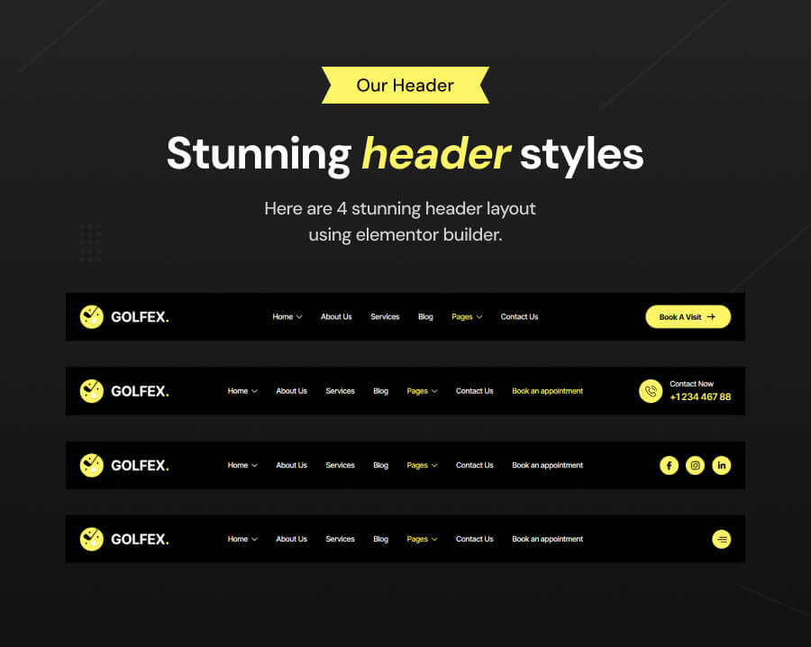 Golfex - Golfplatz und Sportclub WordPress -Thema - 7