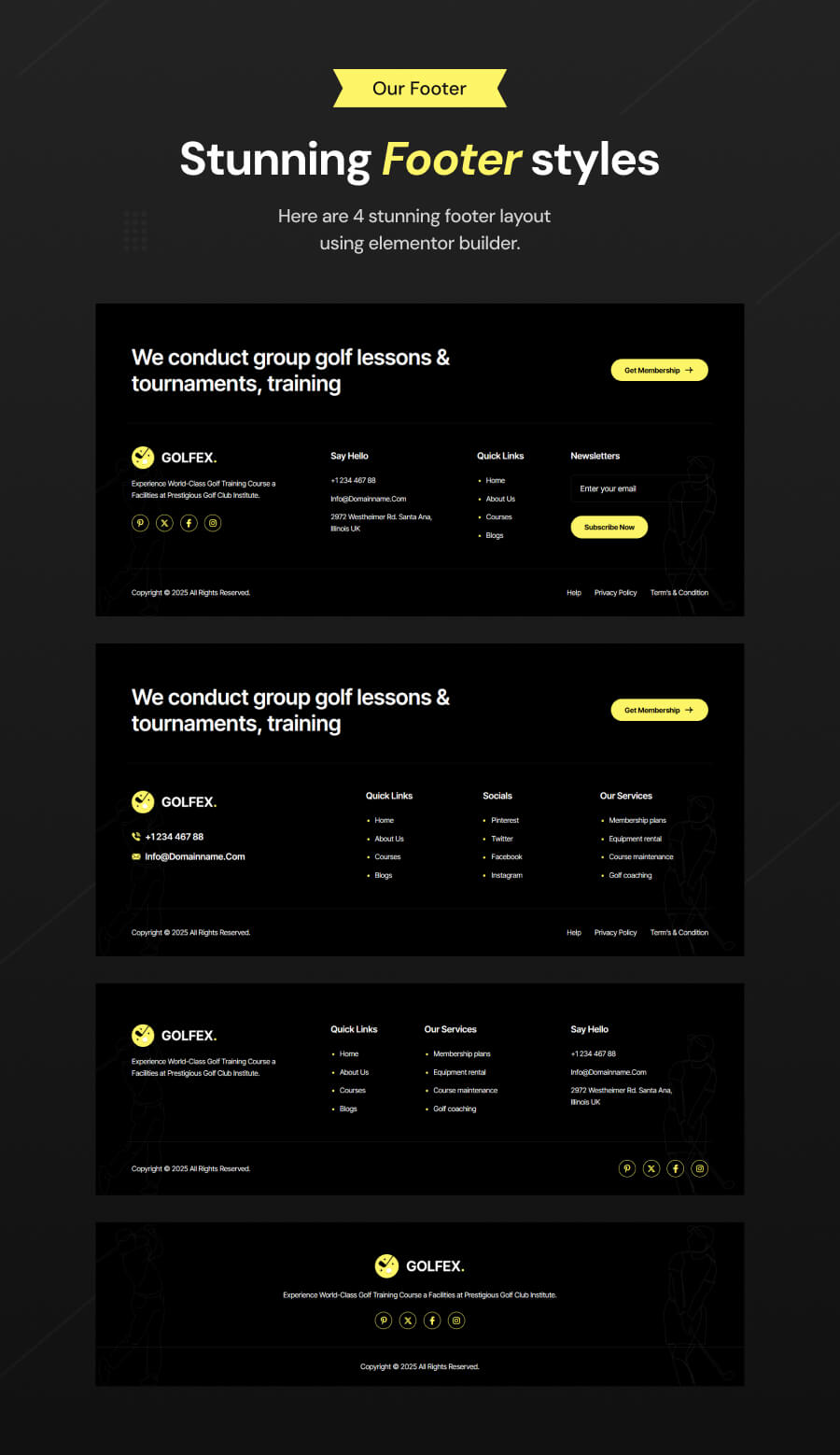 Golfex - Golfplatz und Sportclub WordPress -Thema - 8