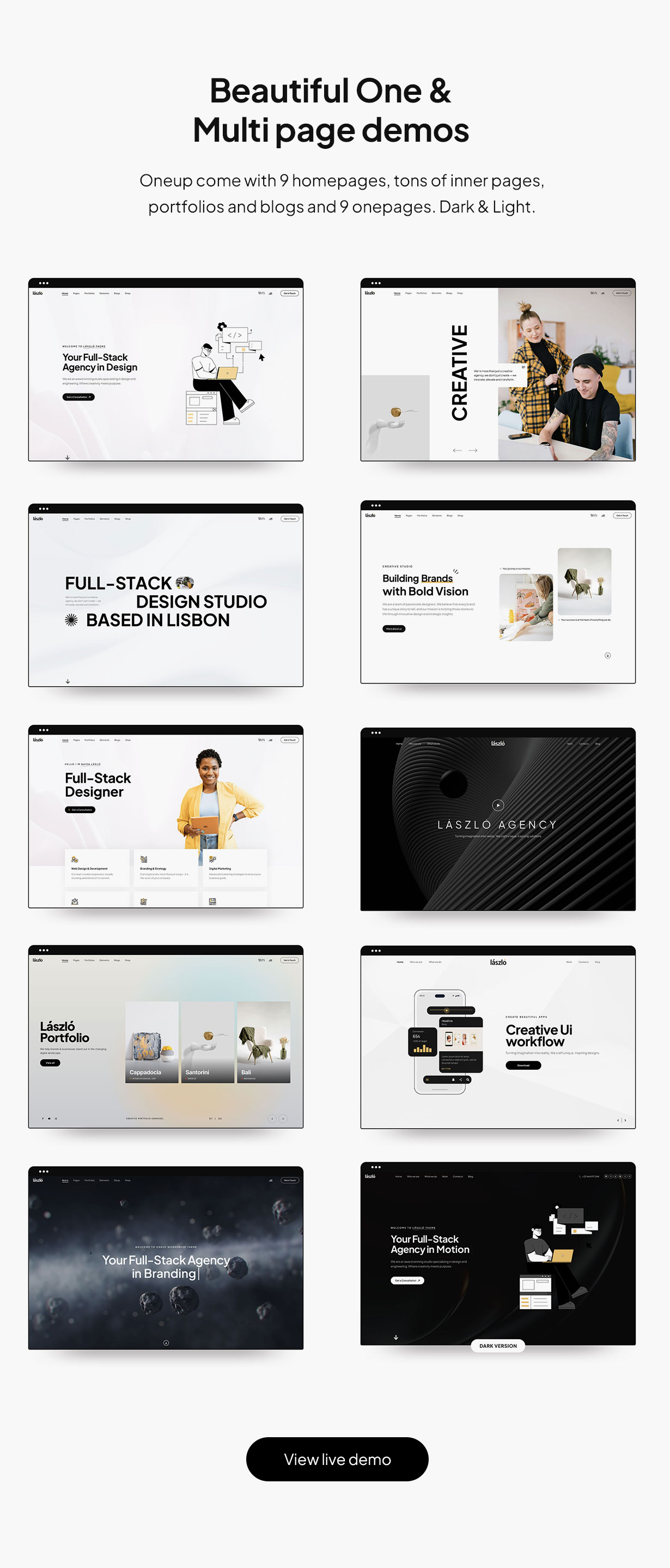 Laszlo - Kreativagentur & Portfolio WordPress -Thema - 3