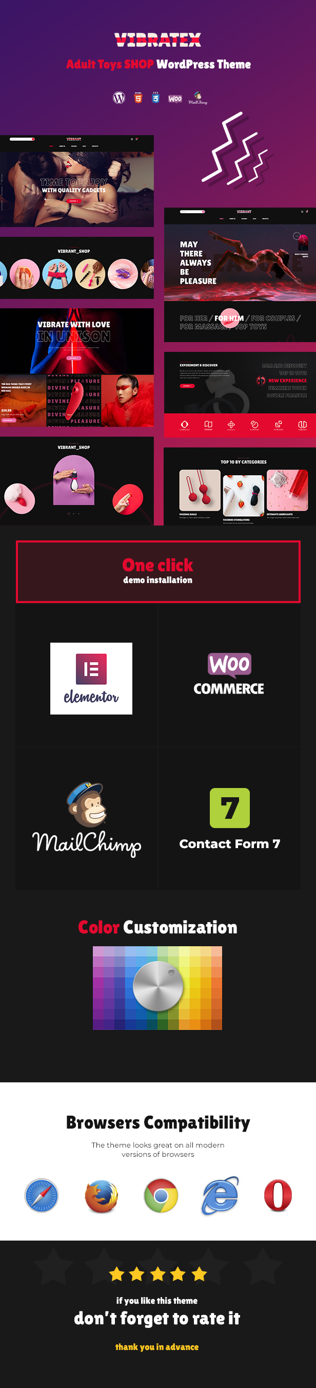 Vibratex - Erwachsenen Toys Shop WordPress Theme - 2