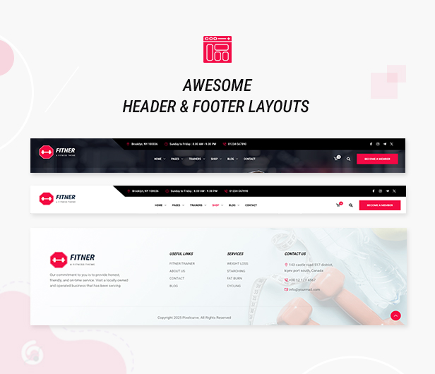Elementor Header Fußzeile Builder