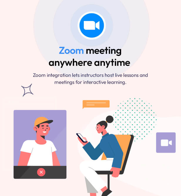 Zoom -Treffen mit LMS