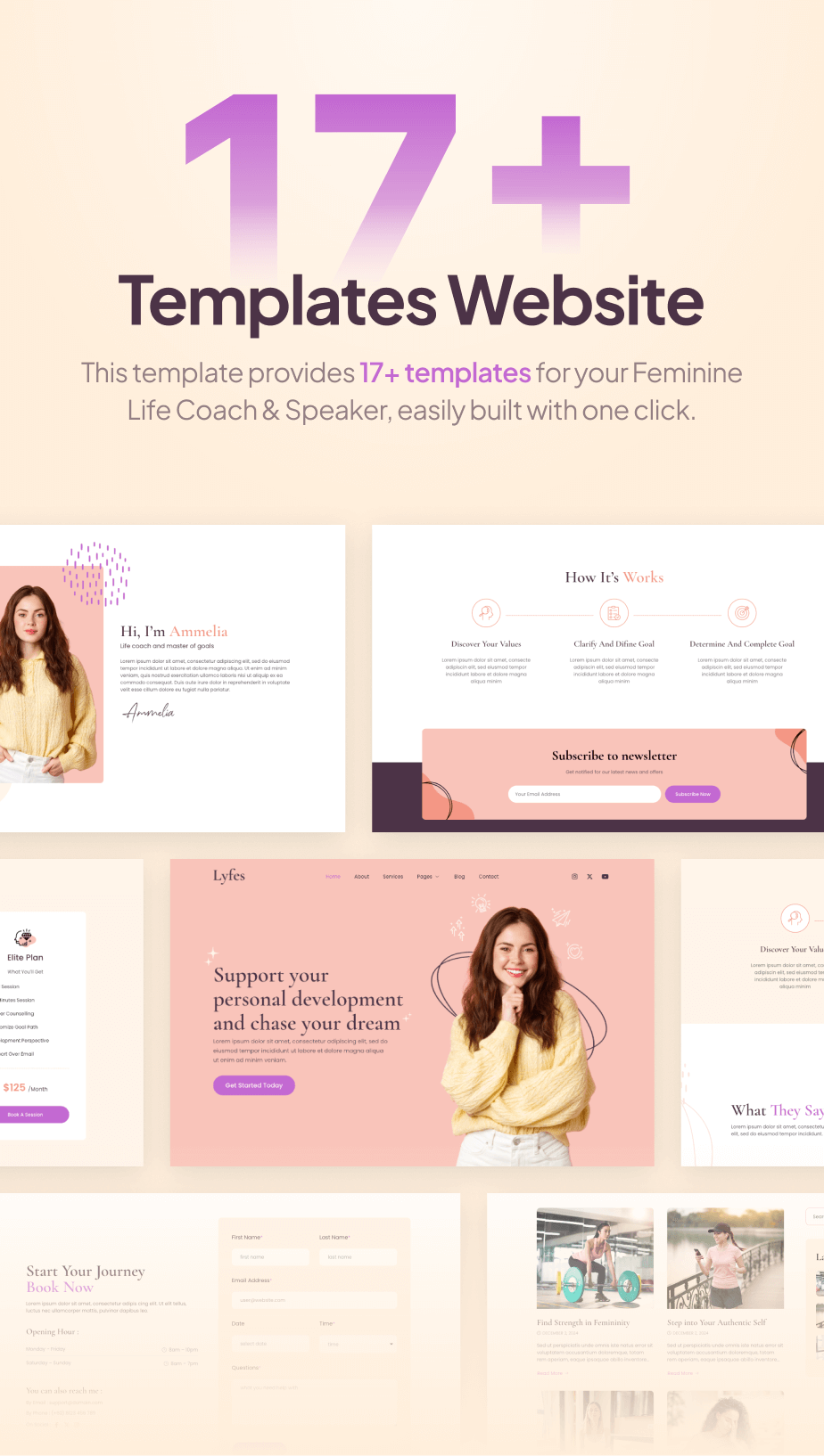Lyfes - Feminine Life Coach & Sprecher FSE WordPress Thema - 4