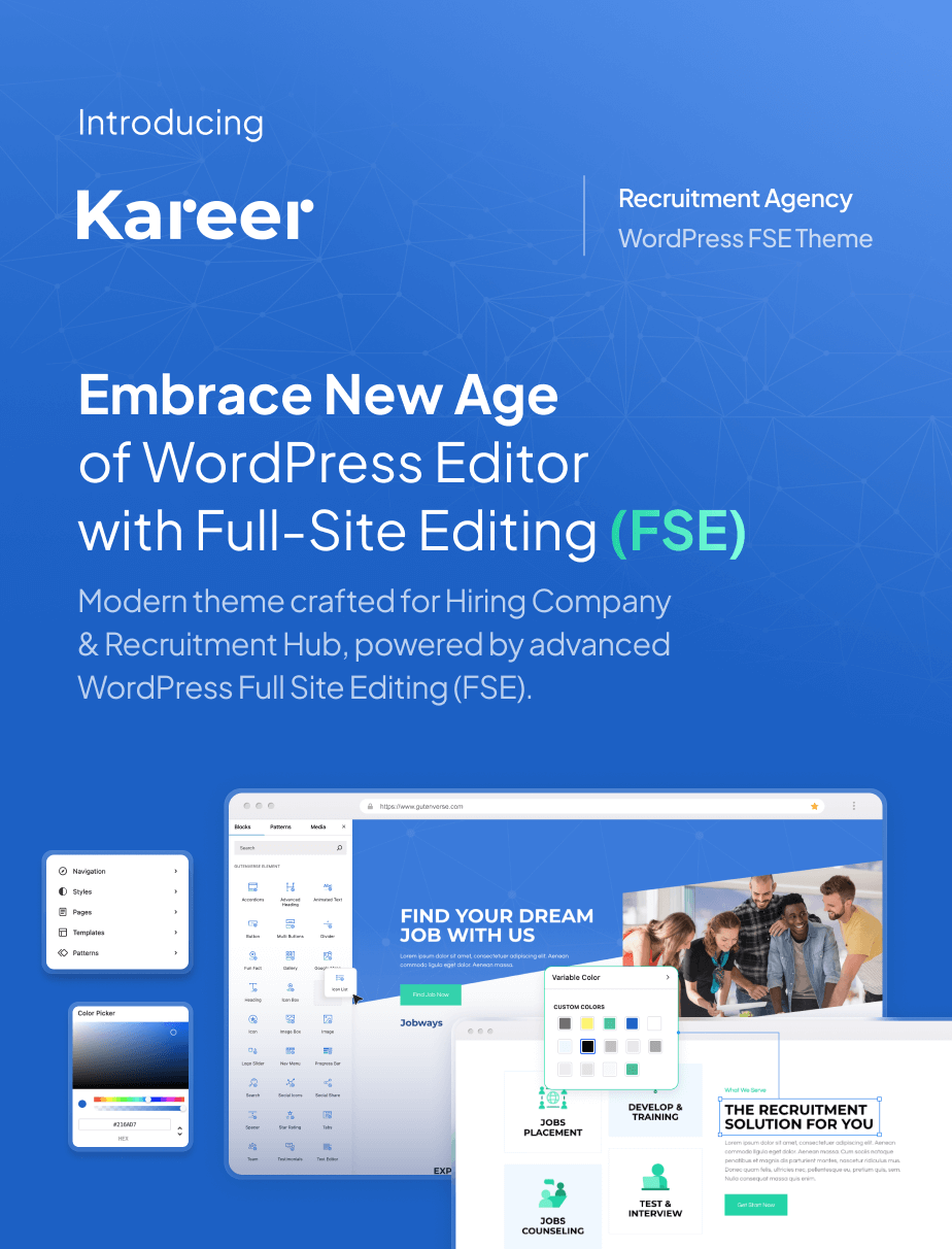 Kareer - Human Resource & Recruitment Agency FSE WordPress Thema - 3