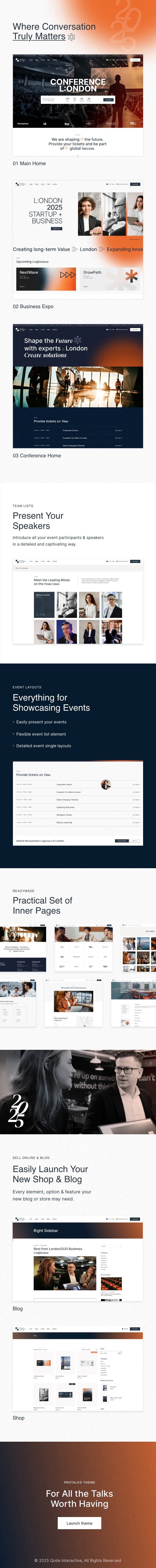 Protalks - Business Conference WordPress Theme - 1