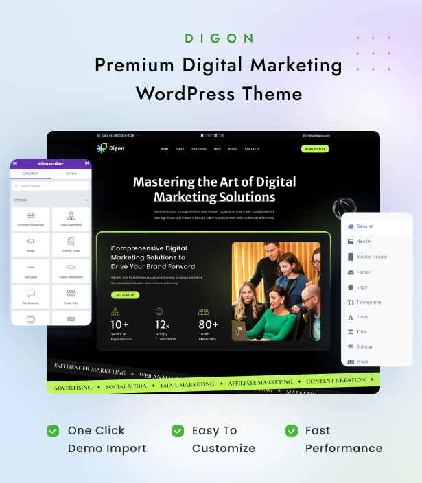 Digon - Digital Marketing Agentur WordPress Theme - 1