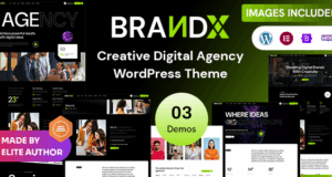 Brandx – Creative Digital Agency WordPress Template