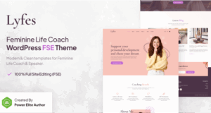 Lyfes – Feminine Life Coach & Sprecher FSE WordPress Thema