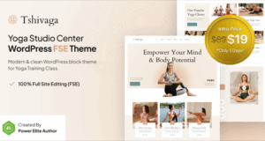 Tshivaga – Yoga Studio & Training Center FSE WordPress Thema