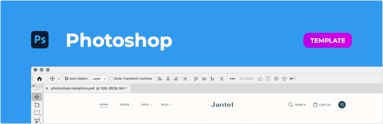 Jantel - Vorlage für Dessous & Nightwear Store für Photoshop