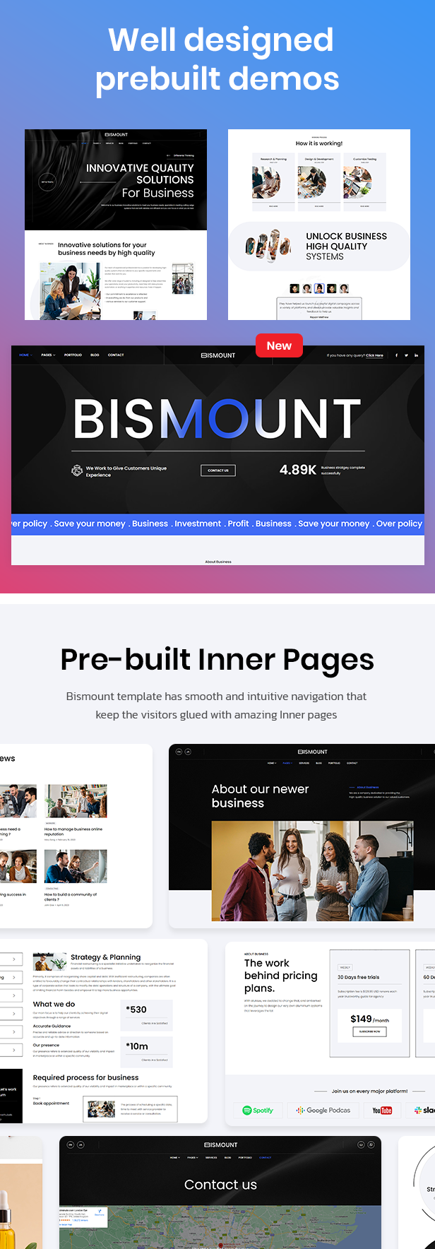 Bismount WordPress -Thema
