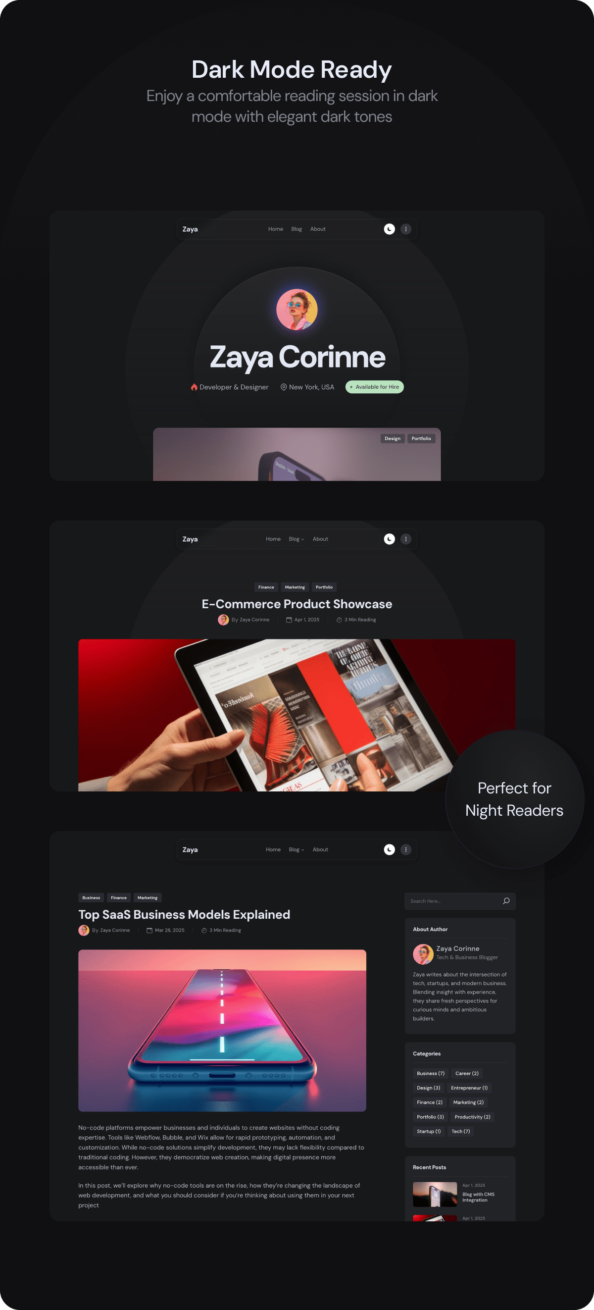 Zaya Dark Thema