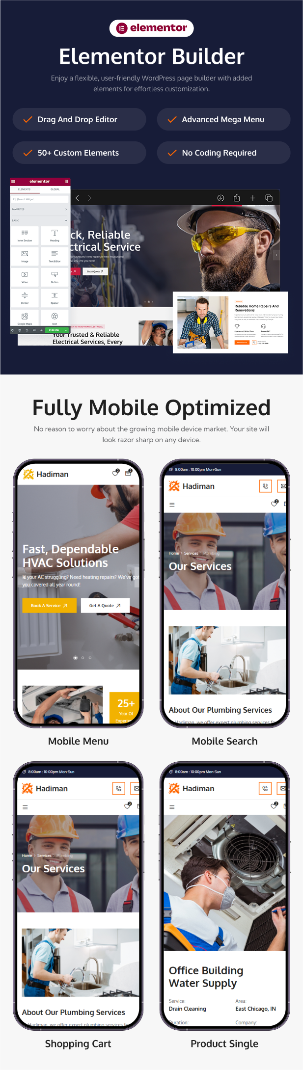 Hadiman - Handwerker Renovierungsdienste WordPress -Thema - 5