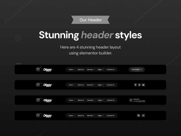 Diggy - Creative Agency WordPress Thema - 7